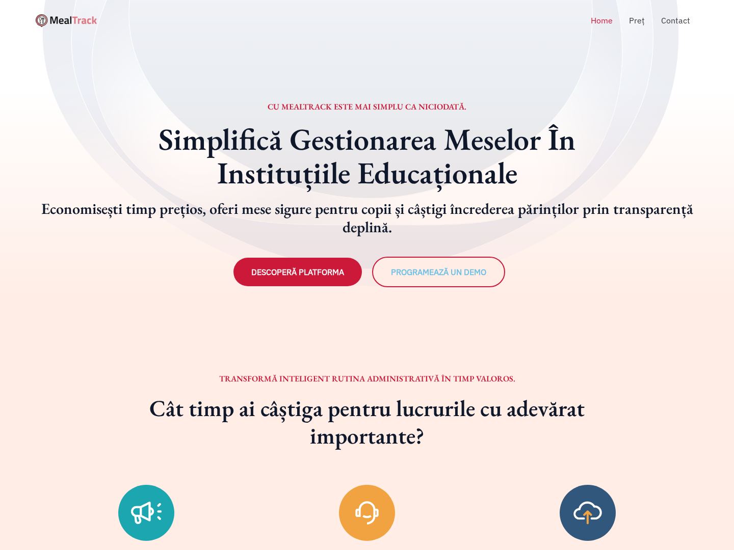 Captură MealTrack.ro